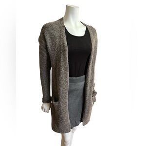 ARITZIA Wilfred Taupe Open-Front Cardigan Size Small